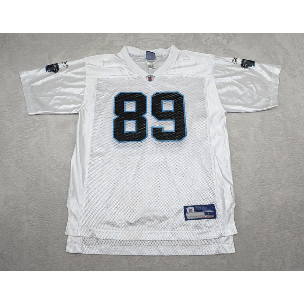 Vintage Reebok STEVE SMITH #89 Carolina Panthers Jersey Youth Size L (14-16) NFL